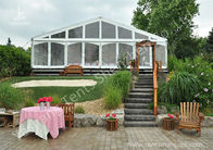 Transparent PVC Fabric Cover Luxury Wedding Tents Buildings With Aluminum Profile