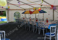 White Soft Water proof PVC Fabric large outdoor canopy tent , 100% utilization